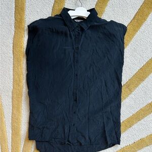 Ali Golden silk button up